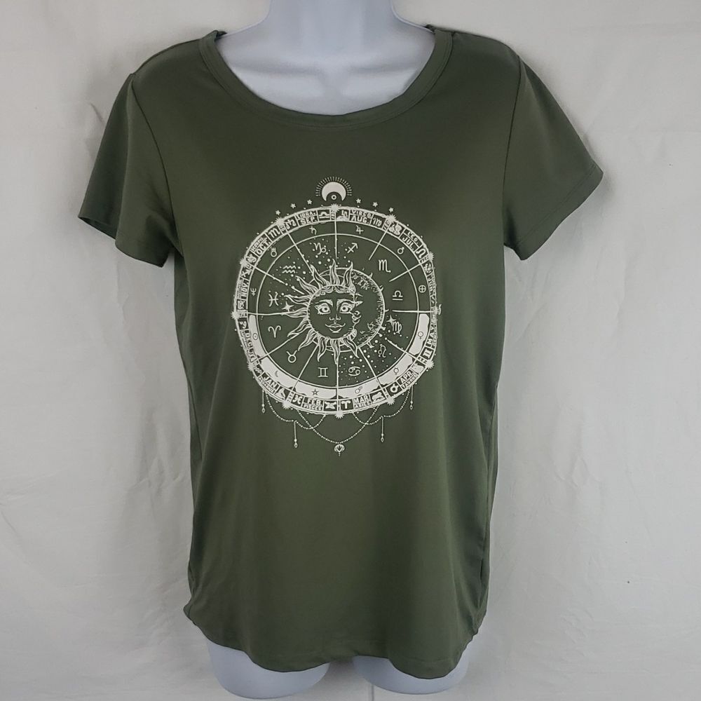 Streetwear Society Green & White Horoscope T-Shirt - Picture 1 of 9